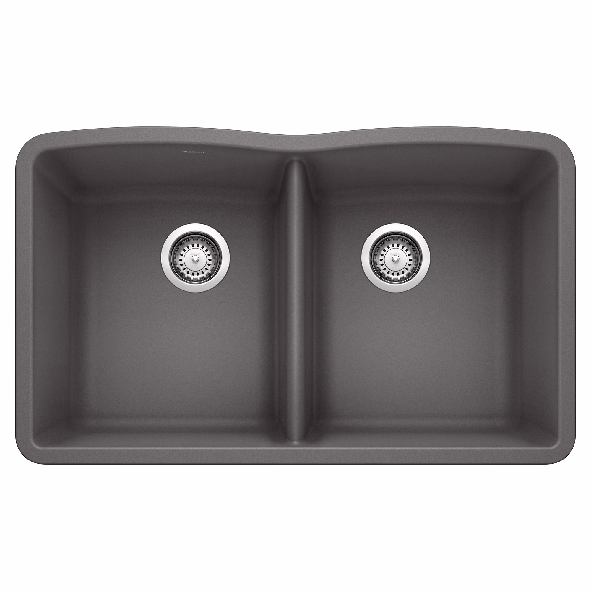 Diamond SILGRANIT 32" 50/50 Double Bowl Undermount Kitchen Sink - Cinder