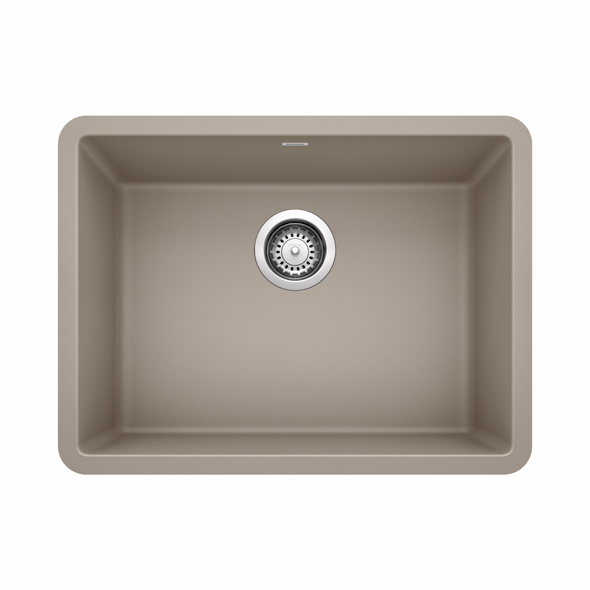 Precis SILGRANIT 24" Single Bowl Undermount Kitchen Sink - Truffle