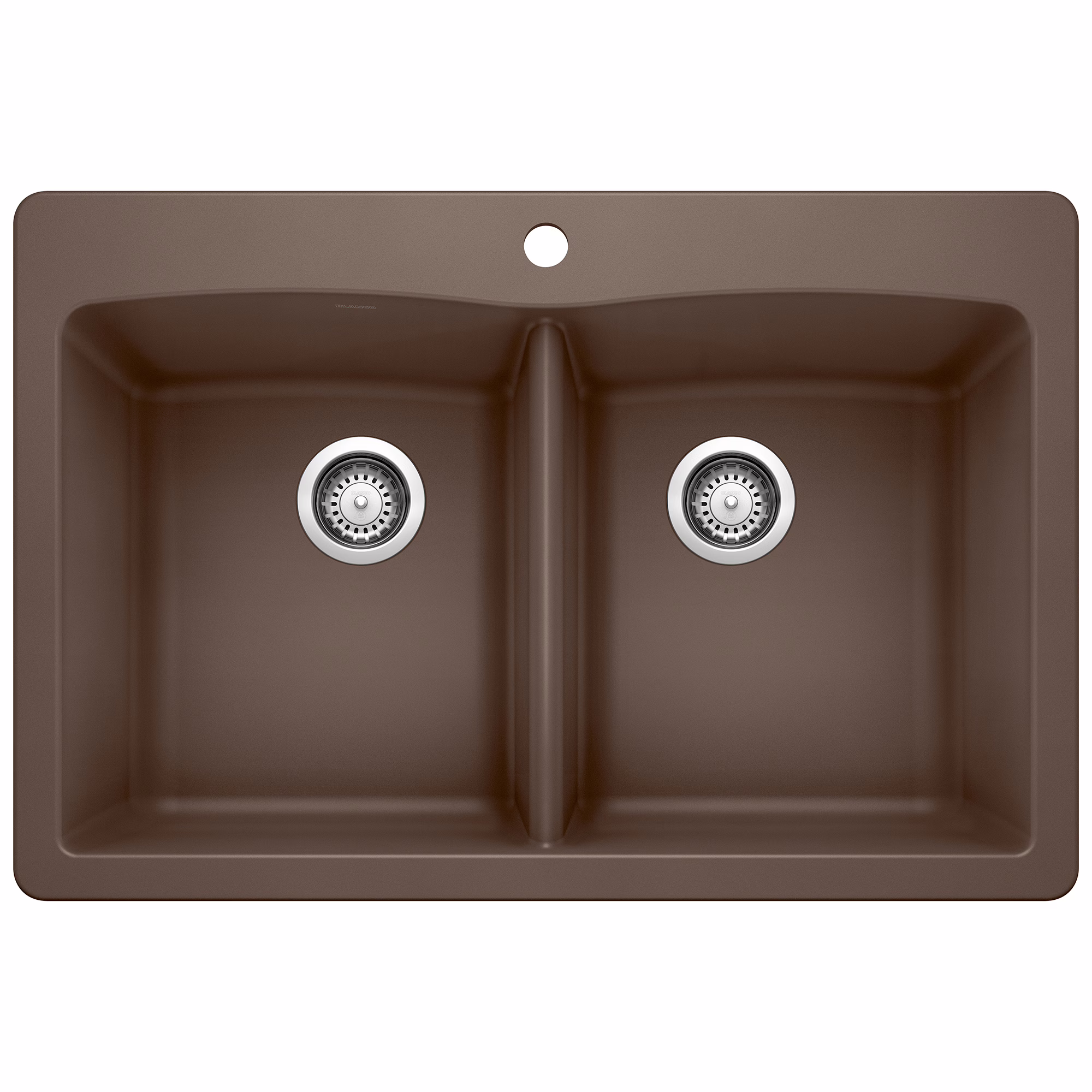 Diamond SILGRANIT 33" 50/50 Double Bowl Dual Mount Kitchen Sink - Café
