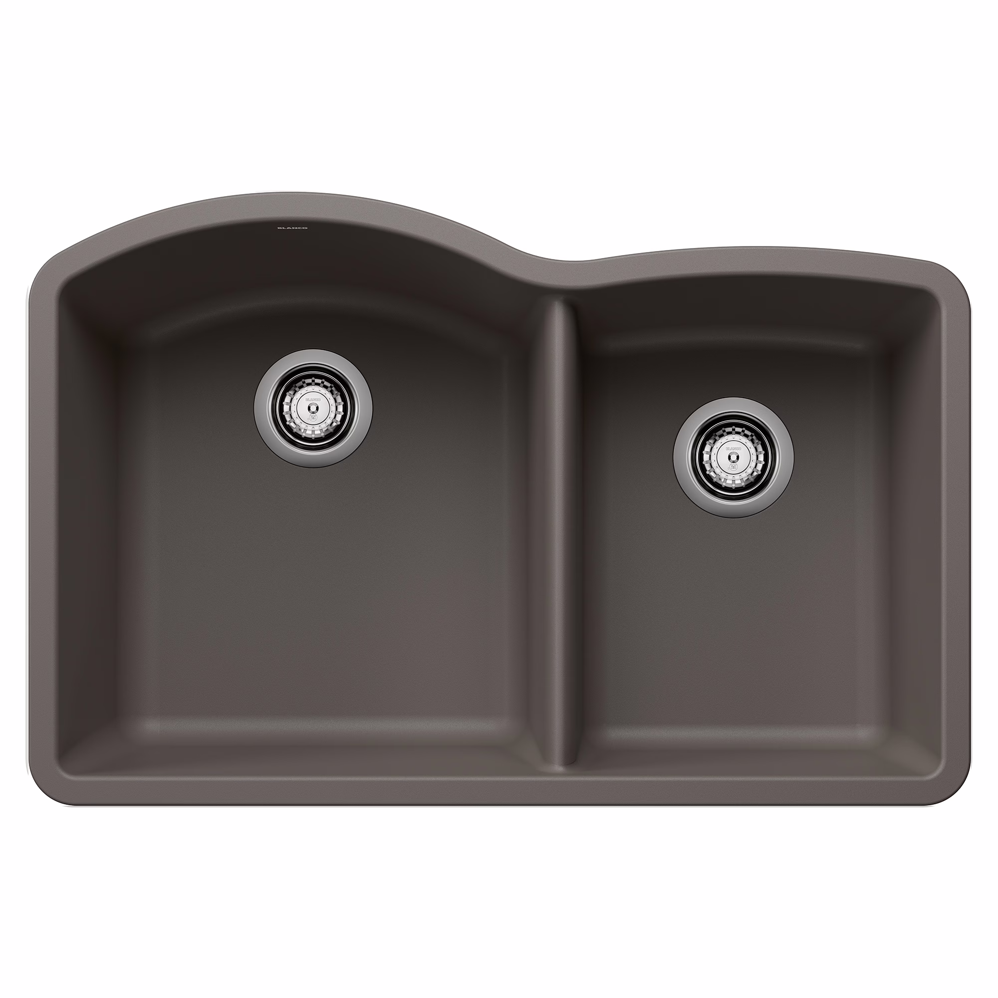 Diamond SILGRANIT 32" 60/40 Double Bowl Undermount Kitchen Sink - Volcano Gray