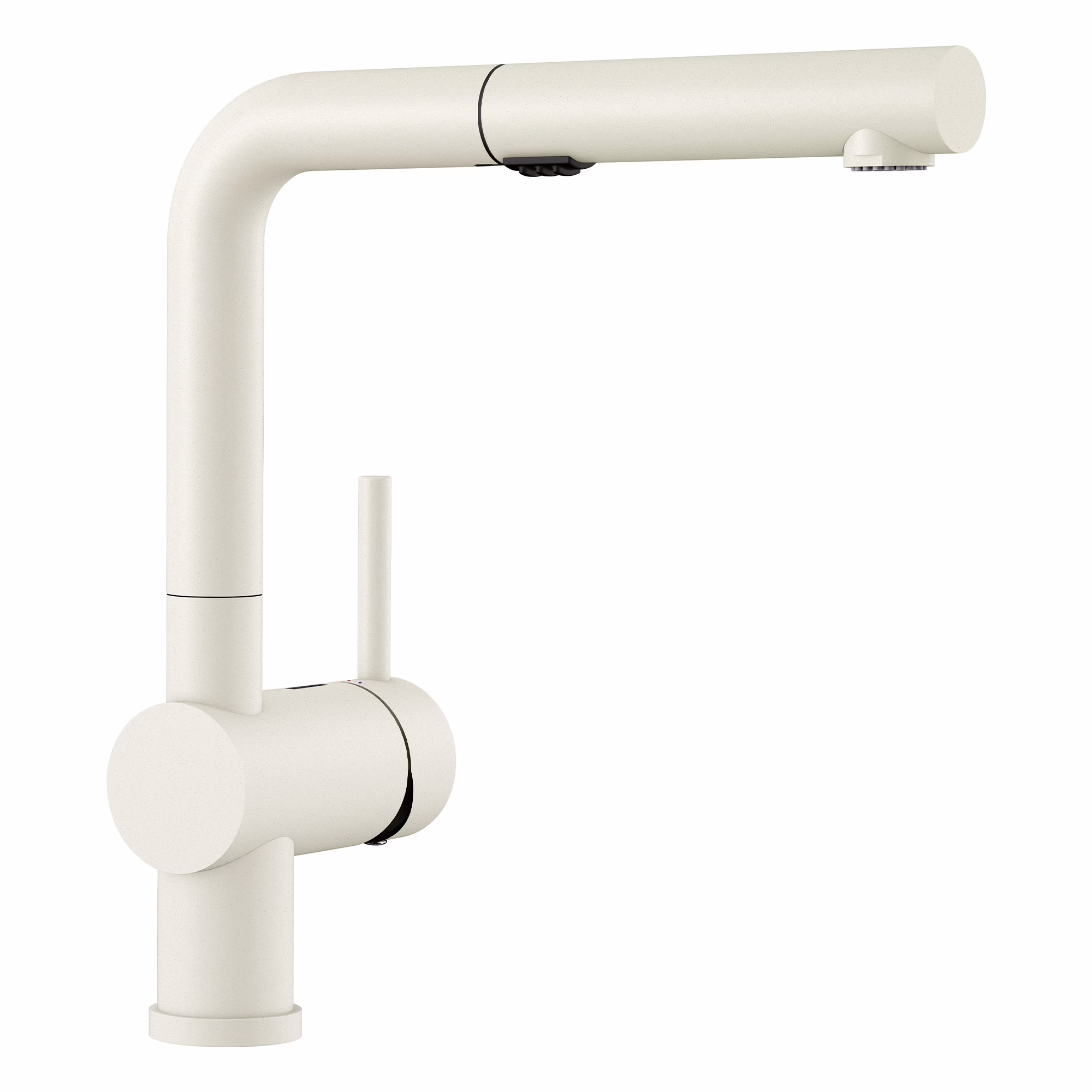 Linus Low Arc Pull-Out Dual-Spray Kitchen Faucet - White