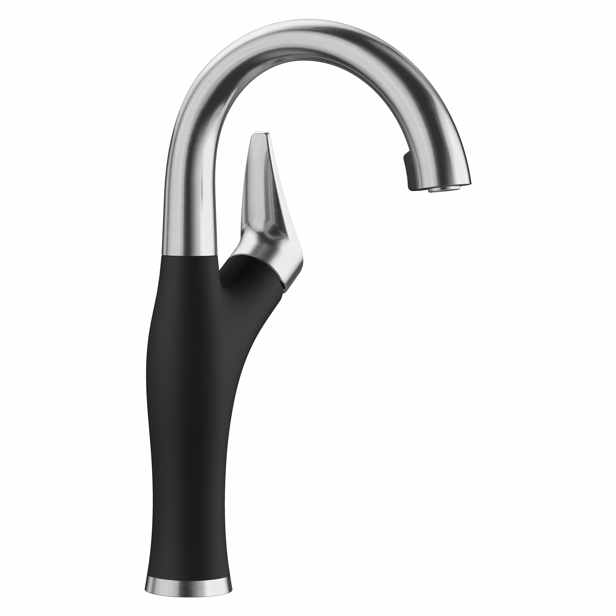 Artona Pull-Down Dual-Spray Bar Faucet - PVD Steel/Coal Black