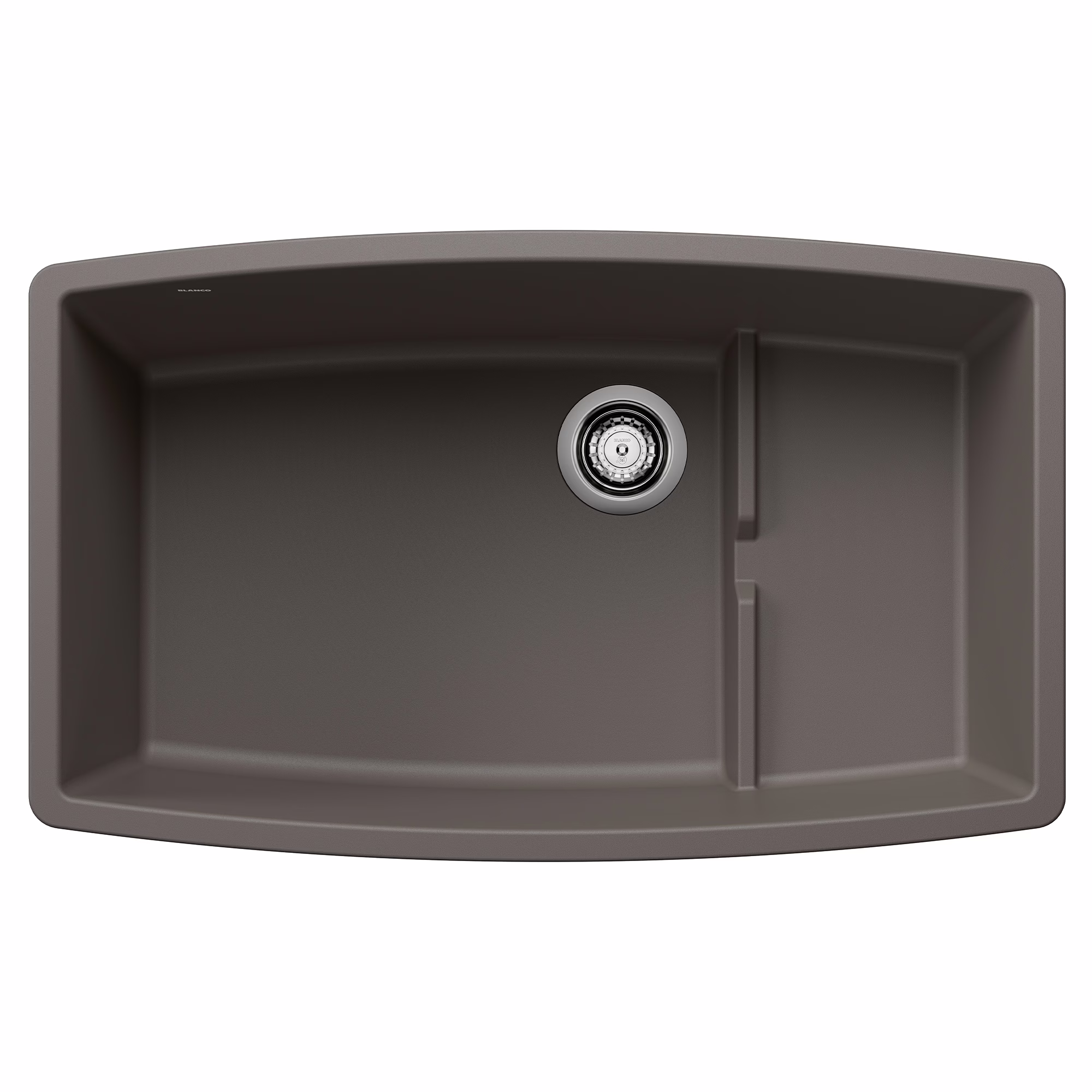 Performa Cascade SILGRANIT 32" Single Bowl Undermount Kitchen Sink with Colander - Volcano Gray