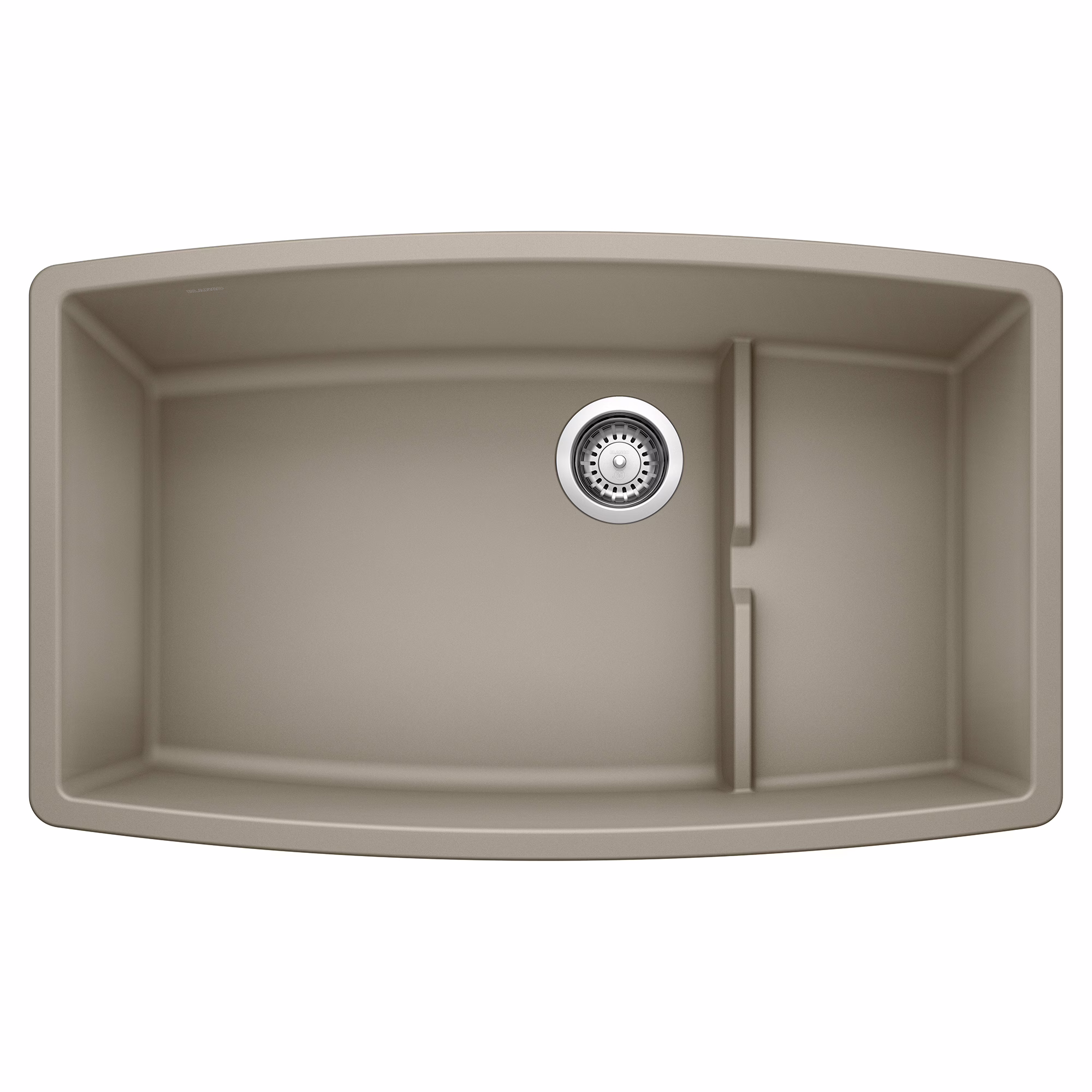 Performa Cascade SILGRANIT 32" Single Bowl Undermount Kitchen Sink with Colander - Truffle