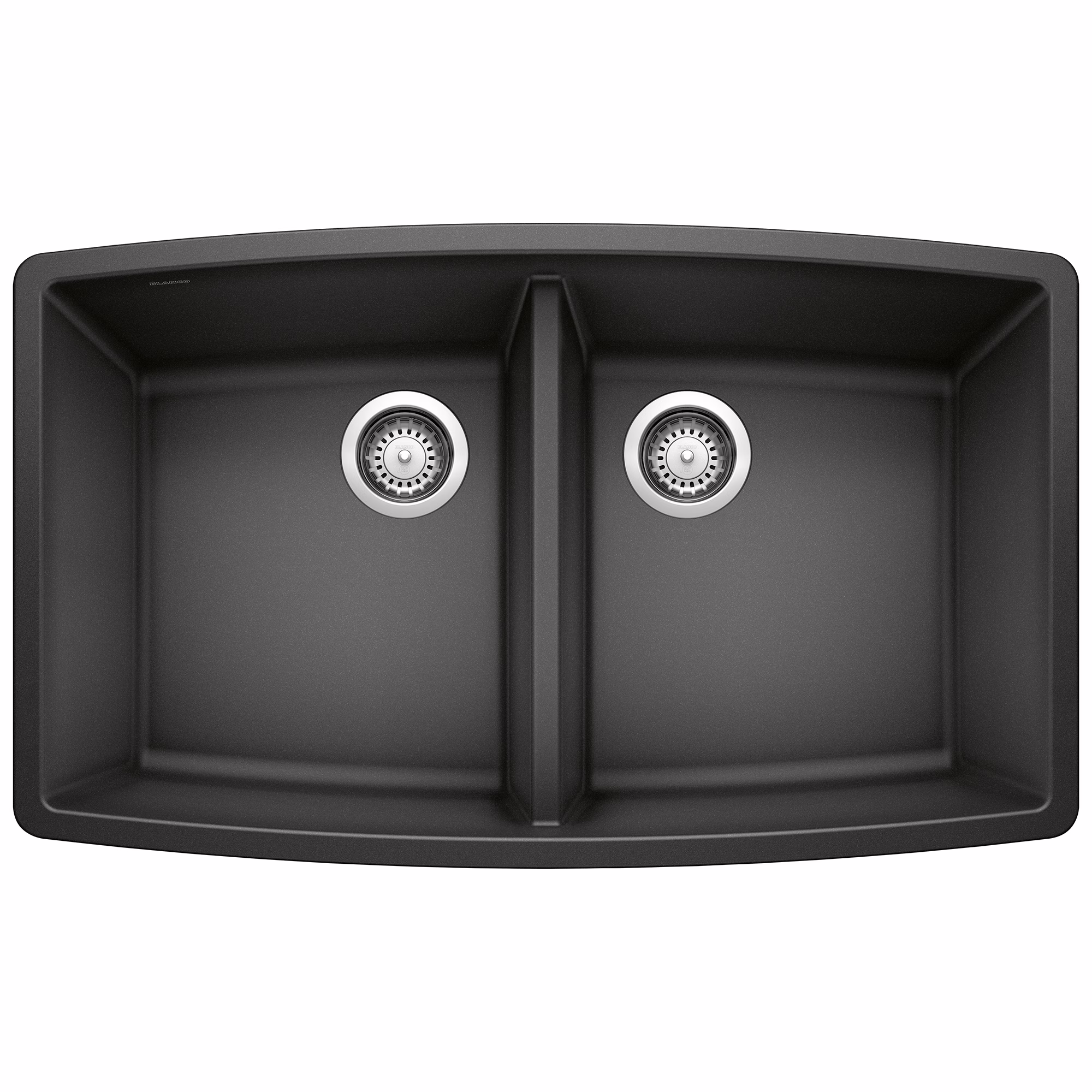 Performa SILGRANIT 33" 50/50 Double Bowl Undermount Kitchen Sink - Anthracite