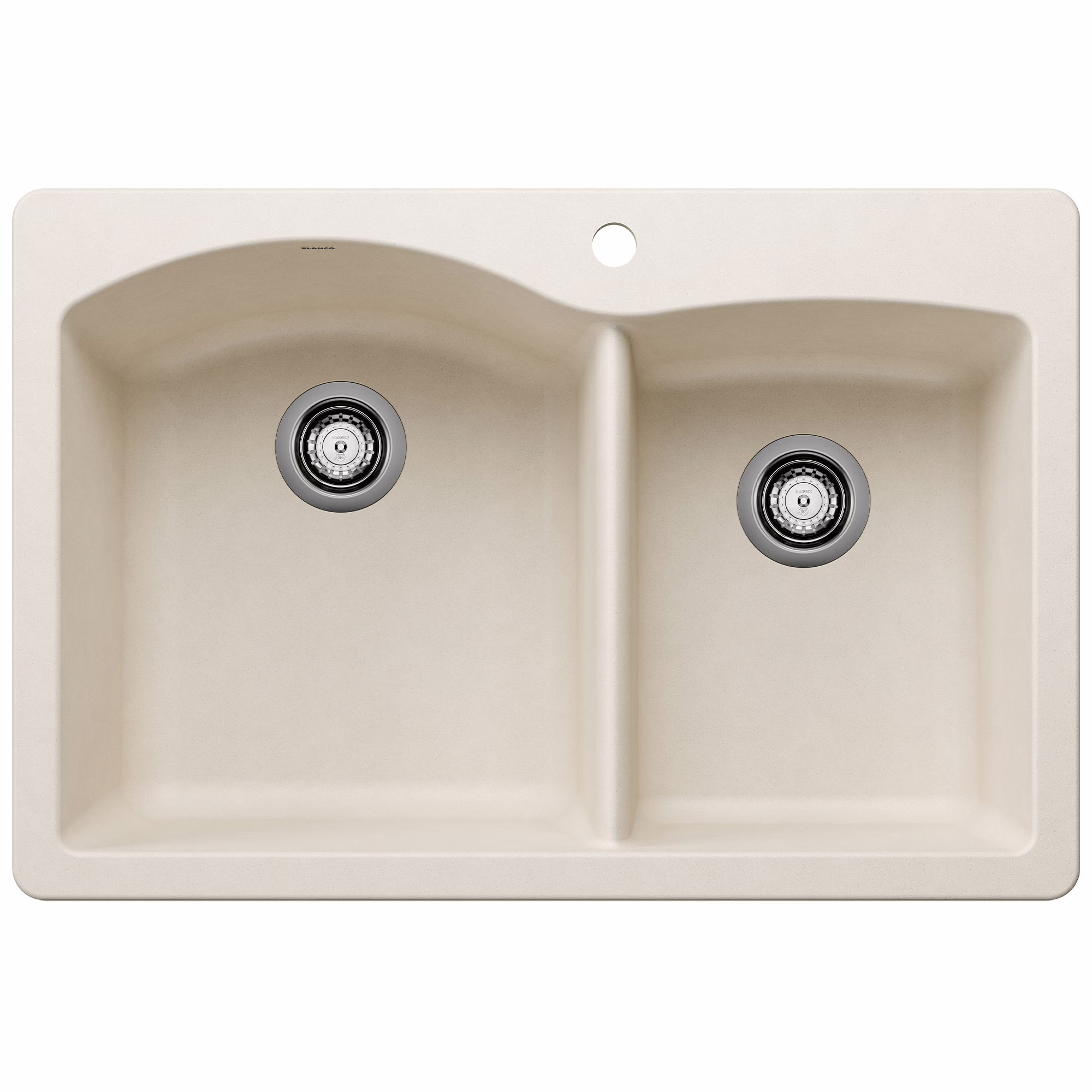 Diamond SILGRANIT 33" 60/40 Double Bowl Dual Mount Kitchen Sink - Soft White