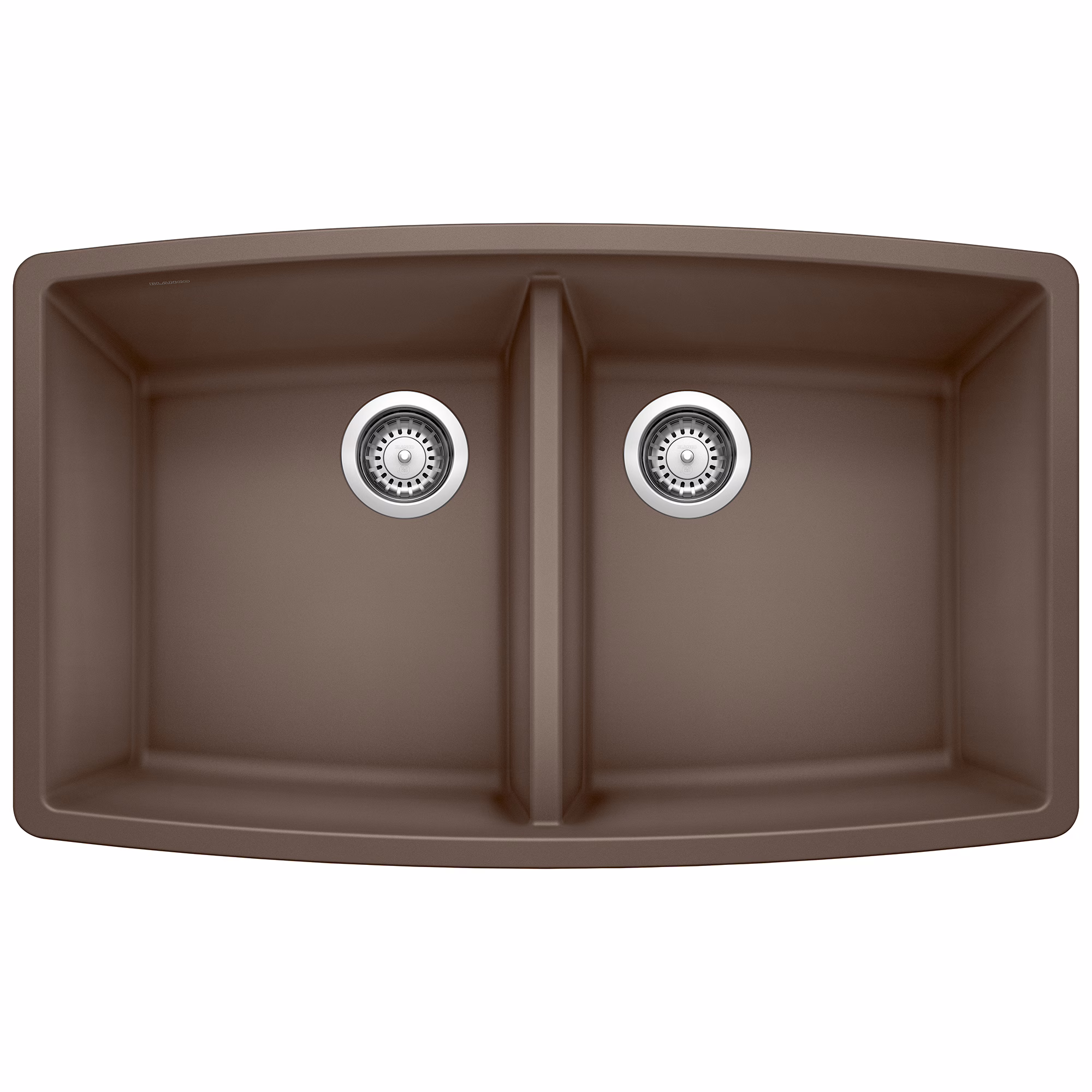 Performa SILGRANIT 33" 50/50 Double Bowl Undermount Kitchen Sink - Café