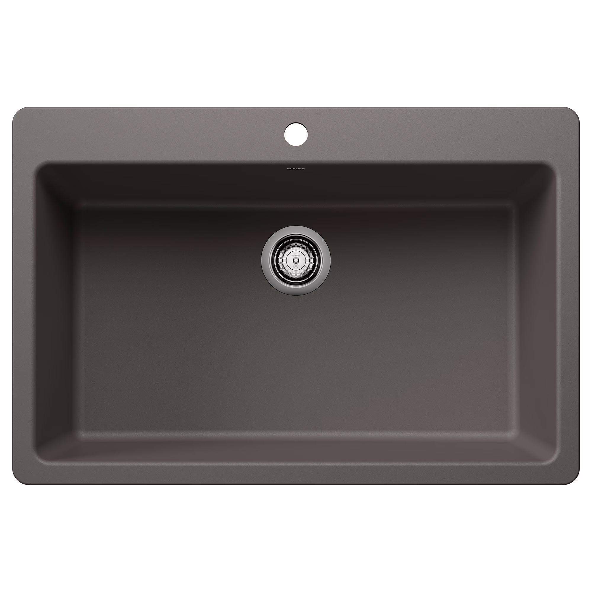 Liven SILGRANIT 33" Super Single Dual Mount Kitchen Sink - Volcano Gray