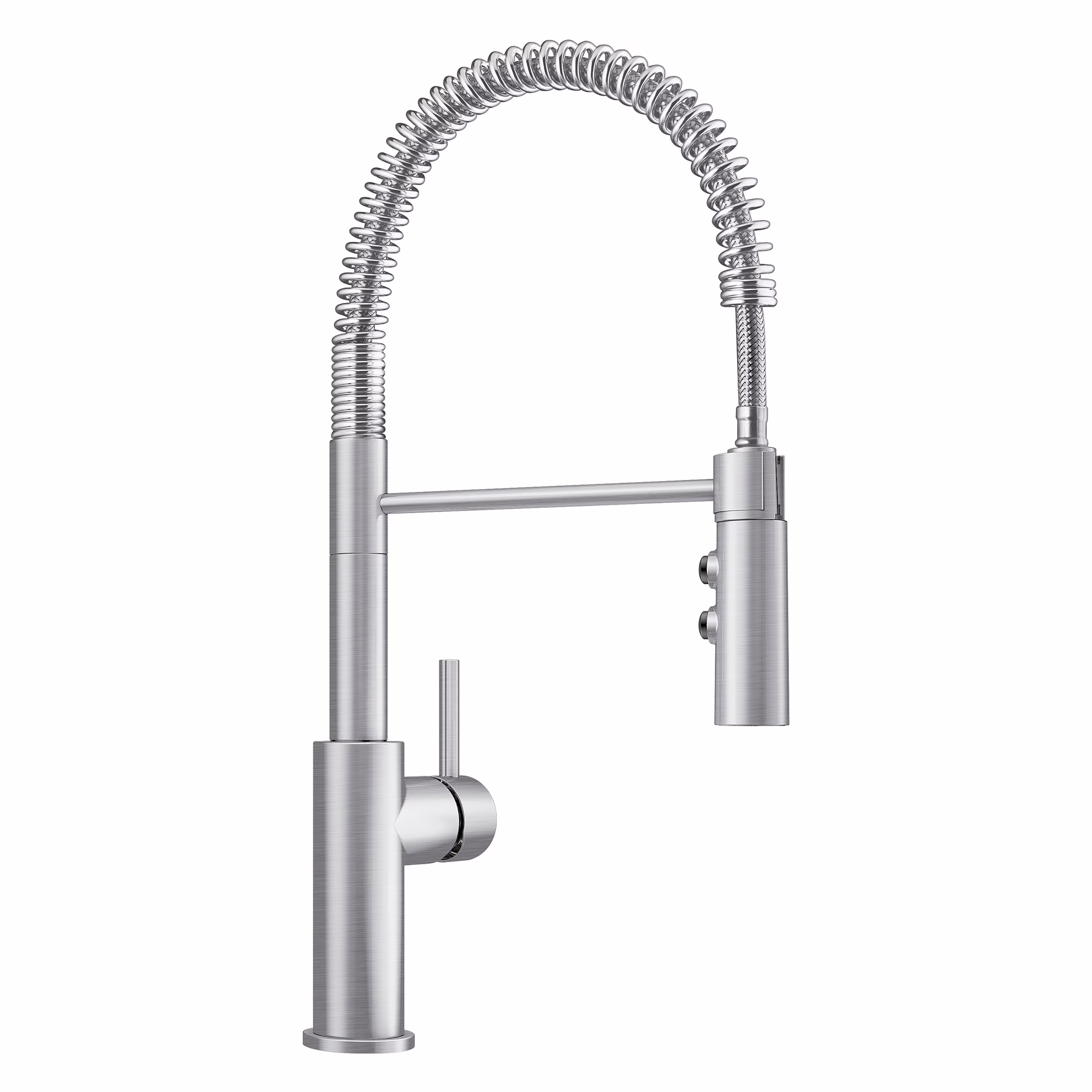 Catris Semi-Pro Pull-Down Dual-Spray Kitchen Faucet - PVD Steel