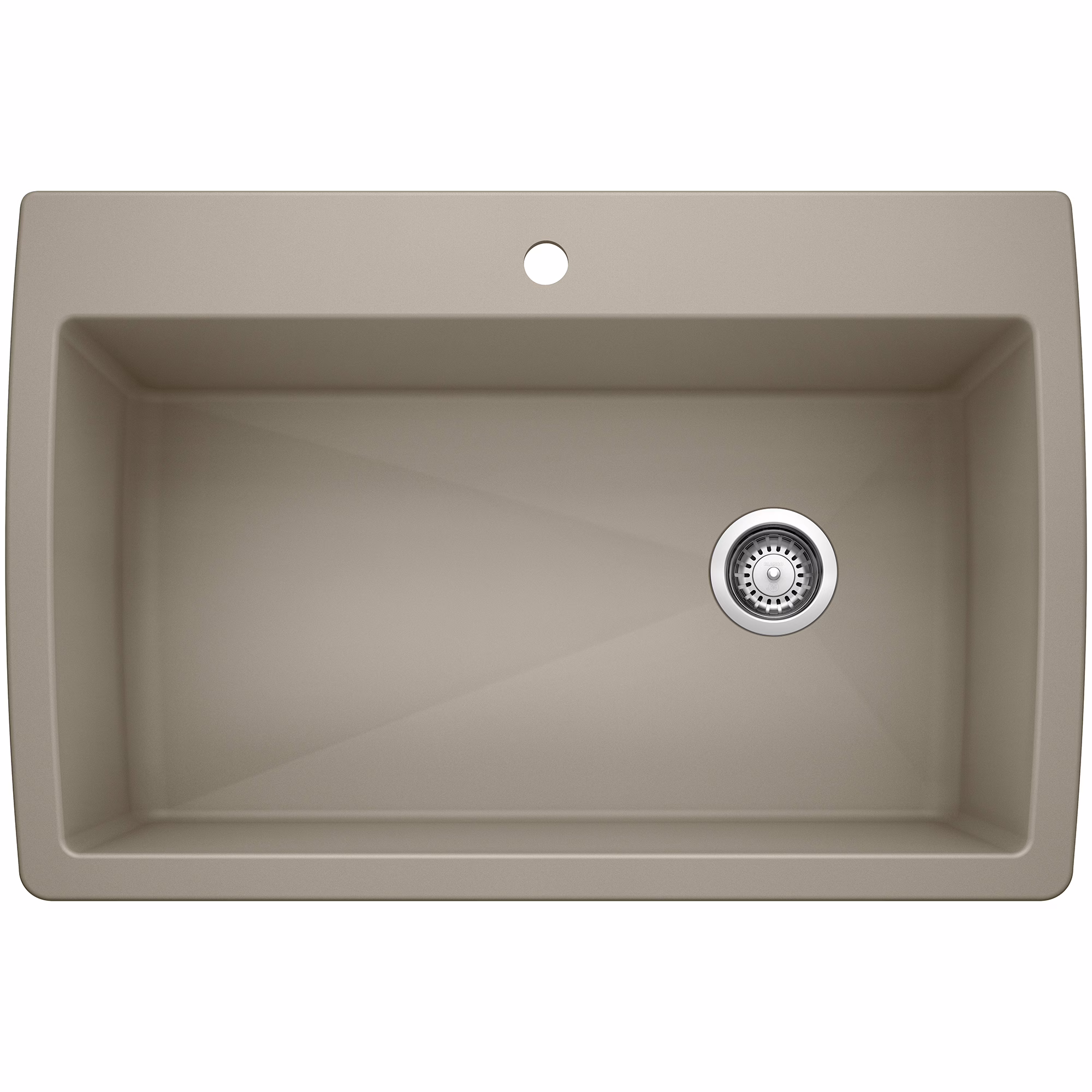 Diamond SILGRANIT 33.5" Super Single Dual Mount Kitchen Sink - Truffle