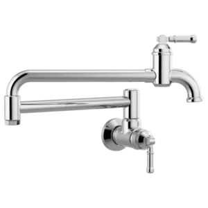 Delta Polished Nickel Broderick® Pot Filler Wall-Mount