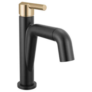 Delta Matte Black / Champagne Bronze Nicoli® Single Hole