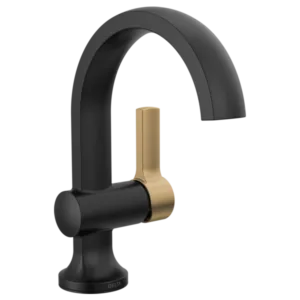 Delta Matte Black / Champagne Bronze Albion™ Single Hole