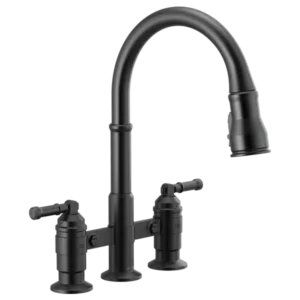 Delta Matte Black Broderick® Bridge