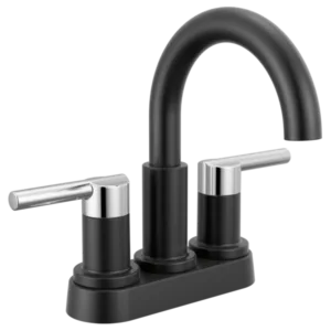 Delta Matte Black / Polished Chrome Nicoli® Centerset