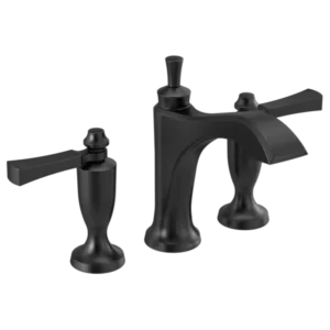 Delta Matte Black Dorval™ Widespread