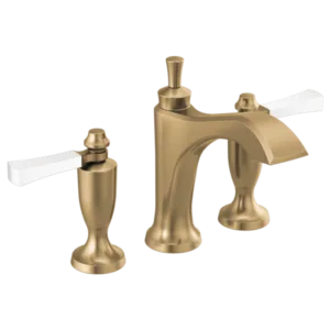 Delta Champagne Bronze / Porcelain Dorval Widespread