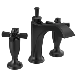 Delta Matte Black Dorval™ Widespread