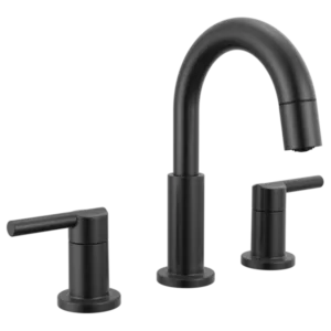 Delta Matte Black Nicoli® Widespread