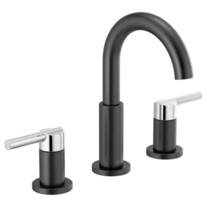 Delta Matte Black / Polished Chrome Nicoli® Widespread