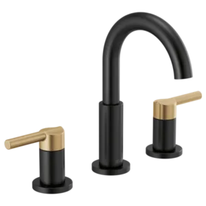 Delta Matte Black / Champagne Bronze Nicoli® Widespread