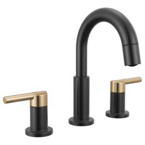 Delta Matte Black / Champagne Bronze Nicoli® Widespread