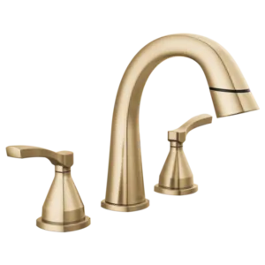 Delta Champagne Bronze Stryke Widespread