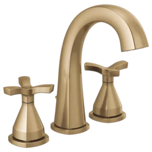 Delta Champagne Bronze Stryke Widespread