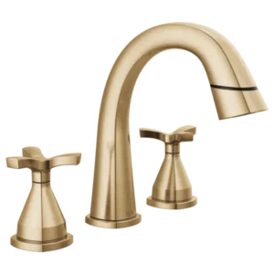 Delta Champagne Bronze Stryke Widespread