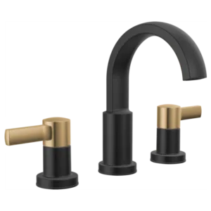 Delta Matte Black / Champagne Bronze Albion™ Widespread