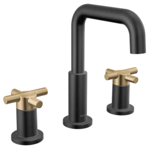 Delta Matte Black / Champagne Bronze Nicoli® Widespread