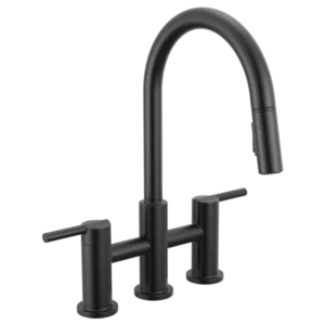 Delta Matte Black Nicoli® Bridge