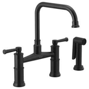 Brizo Matte Black Artesso® Bridge