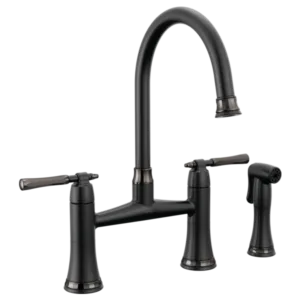 Brizo Matte Black / Brilliance Black Onyx The Tulham™ Kitchen Collection by Brizo® Bridge