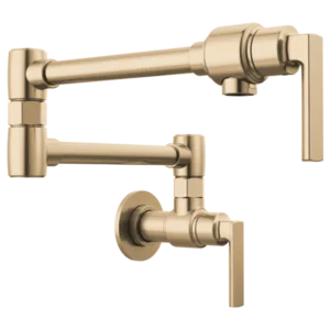 Brizo Luxe Gold Kintsu Pot Filler Wall-Mount