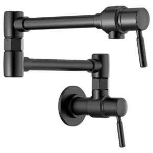 Brizo Matte Black Brizo European Pot Filler Wall-Mount