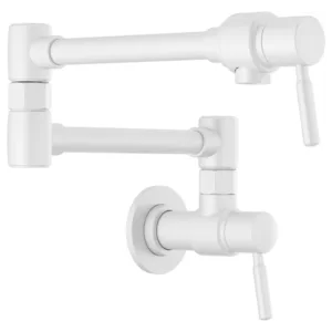 Brizo Matte White Brizo European Pot Filler Wall-Mount