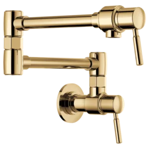 Brizo Polished Gold Brizo European Pot Filler Wall-Mount