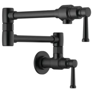 Brizo Matte Black Artesso® Pot Filler Wall-Mount