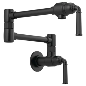 Brizo Matte Black Rook® Pot Filler Wall-Mount