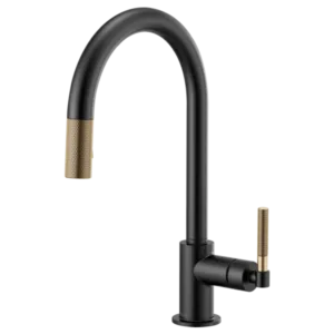 Brizo Matte Black/Luxe Gold Litze Pull-Down