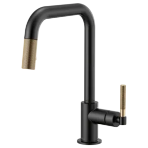 Brizo Matte Black/Luxe Gold Litze Pull-Down