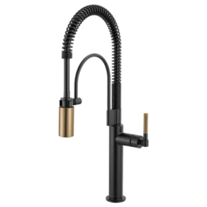 Brizo Matte Black/Luxe Gold Litze Pull-Down