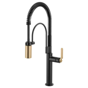 Brizo Matte Black/Luxe Gold Litze Pull-Down