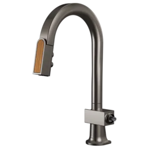 Brizo Brilliance Black Onyx / Wood Frank Lloyd Wright® Pull-Down