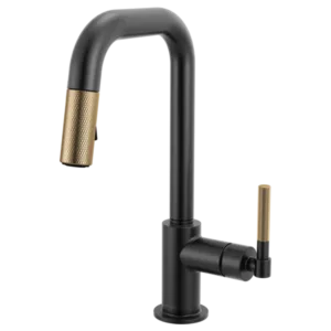 Brizo Matte Black/Luxe Gold Litze Pull-Down Prep