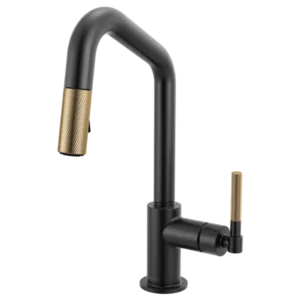 Brizo Matte Black/Luxe Gold Litze Pull-Down Prep