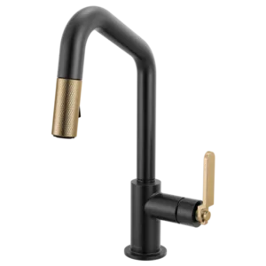Brizo Matte Black/Luxe Gold Litze Pull-Down Prep