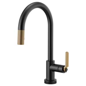 Brizo Matte Black/Luxe Gold Litze Pull-Down