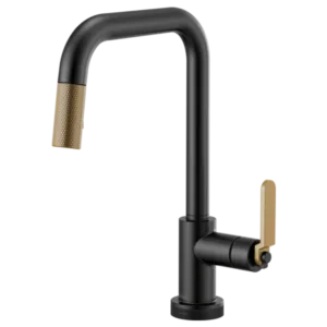 Brizo Matte Black/Luxe Gold Litze Pull-Down